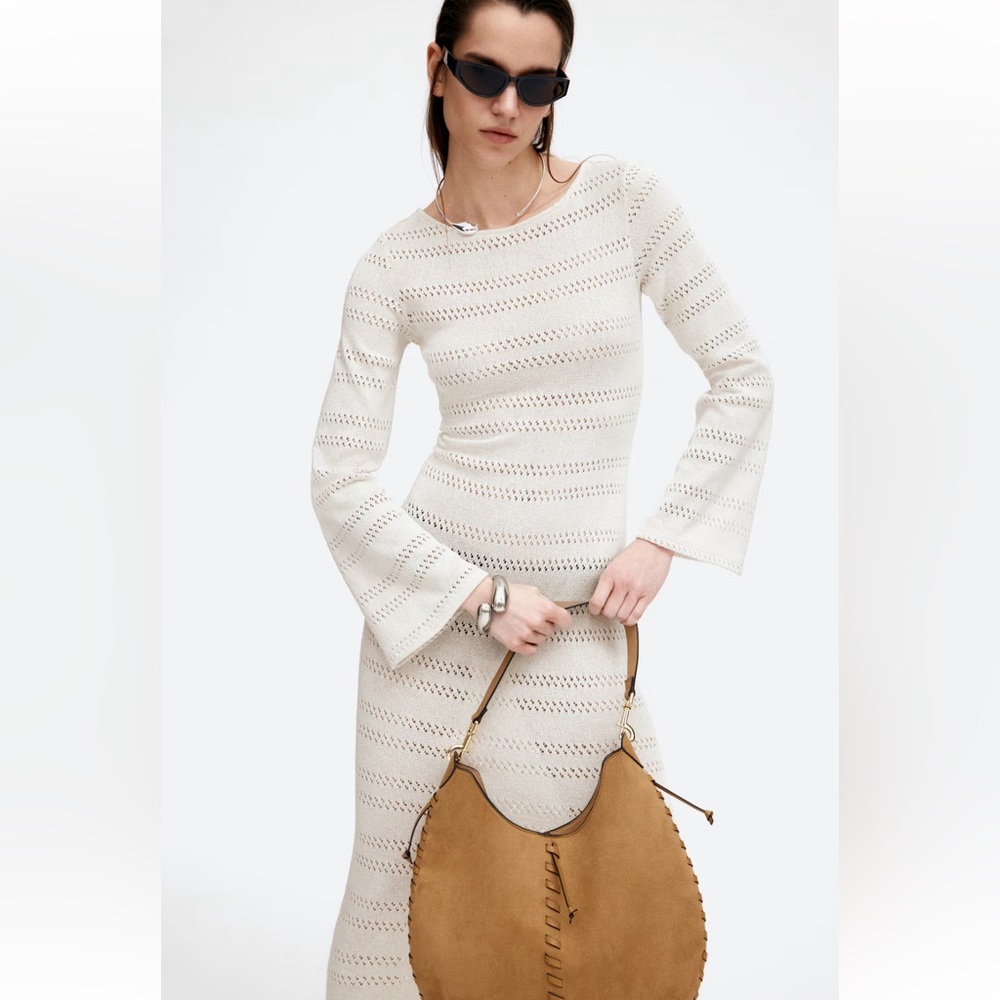 Cream Knit Dress